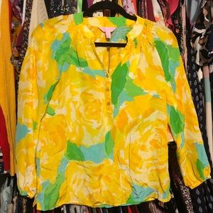 Lilly Pulitzer yellow First Impressions XXS